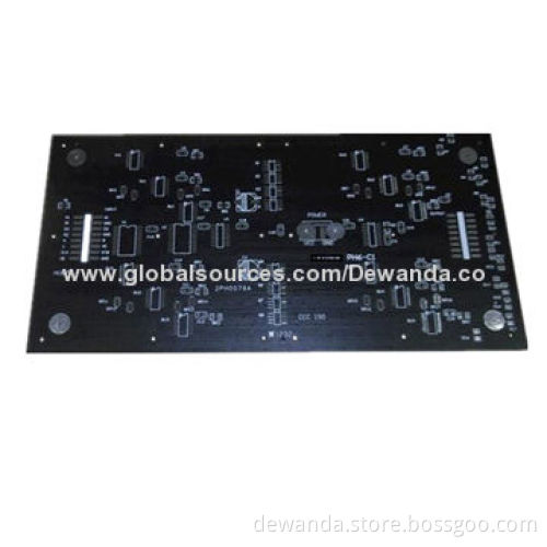 FR-4 PCBs with black solder mask and HASL surface treatment